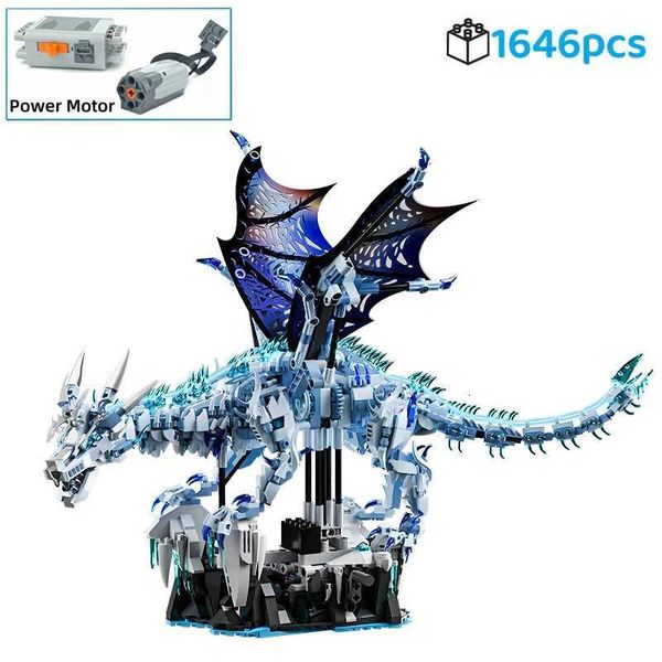 FUNXINEE 1676Pcs Premium Dragon Bricks Advanced Building Challenge Light Glowing E Moving Joints MOC Collectible GiftJ260507
