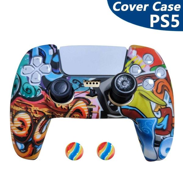 Strange PS5 Controller for Sony Playstation 5 Handle Silicone Cover Camouflage Protective Case S260506