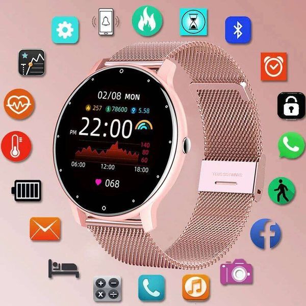 LIGE Waterproof Band Real-time Weather Forecast Men Watches Sports Ladies Smart Watch For Women Android IOS 26Y0507