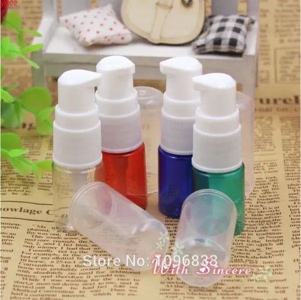 wholesale Blue Lotion Bottle Duck Nozzle Pump Emulsion Bottles Cosmetics Sample Packing Bottle Essential Oil Bottlegood Tax Duty Free HJ