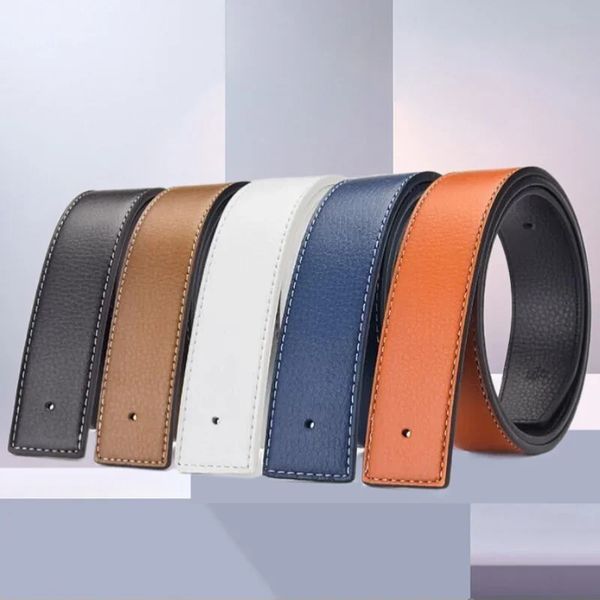 y Belts No Buckle Men High Quality Pin Smooth Buckle Male Straps without Buckle PU Leather Waistband No Buckle 38cm 260507