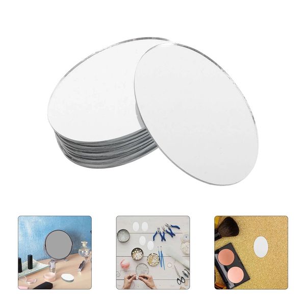 Tech Oval Mirror Glass Mirrors for Centerpieces Jewelry Accessories Small LED ddmydog