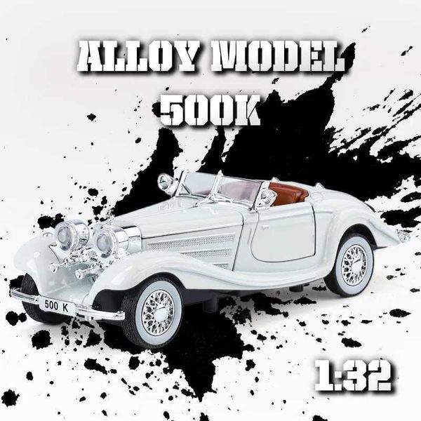 132 Luxury vintage car 500K alloy model exquisite desktop ornaments the best collection for car model enthusiastsL260508ZVP1