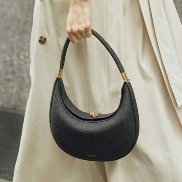 Songmount Bag Song Mountain Under The Pine Medium Crescent Bag Pine Moon Series Crescent Bag Shoulder Underarm Luna Half Moon Bag Soft Leather Tote Bag