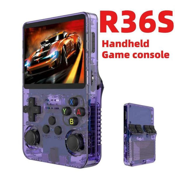 R36S Retro Handheld Game Linux System 3.5-inch I 4K 64G 20000+ Games Portable Pocket Gaming Console Family Gift 26L0509