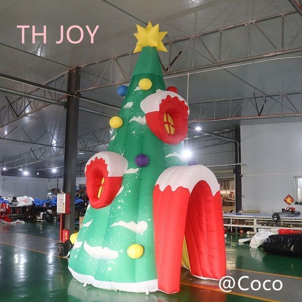 Free shipment outdoor activities 8mH (26ft) with blower outdoor Giant Christmas Inflatable Tree, inflatable Christmas house with light for decoration 322323