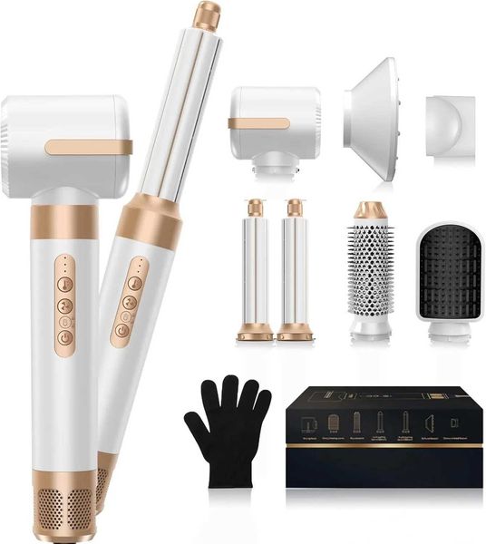 Hair Dryer Brush 7-in-1 110000 RPM Hot Air Brush Hair Styler for Curly Straight Twisted Hair Professional Ionic Brush L260509 Z260626