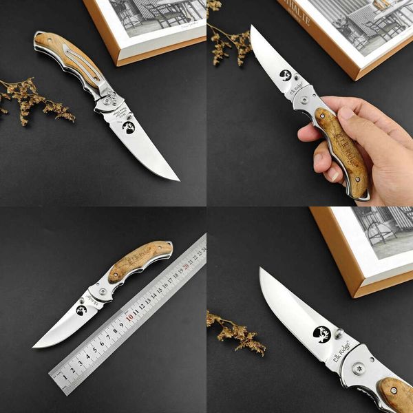 Best-selling outdoor Wild Deer -418.999999999% off with wooden handle, folding for camping and survival, high hardness multifunctional small knife