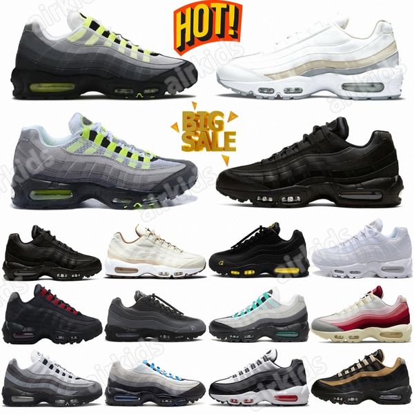sneakers running shoes men shoe 95 all white Beige Pink Foam Aquamarine White Grey Sketch White Brown Black Green Black Red White size 36-45 O45i#