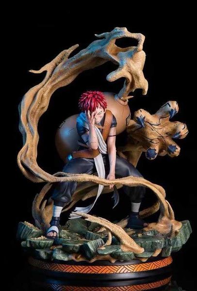 Naruto GK Battle Gaara Sand Cloud Sandstorm 2nd Anniversary Shukaku Shield Statue Boxed FigureL2600509