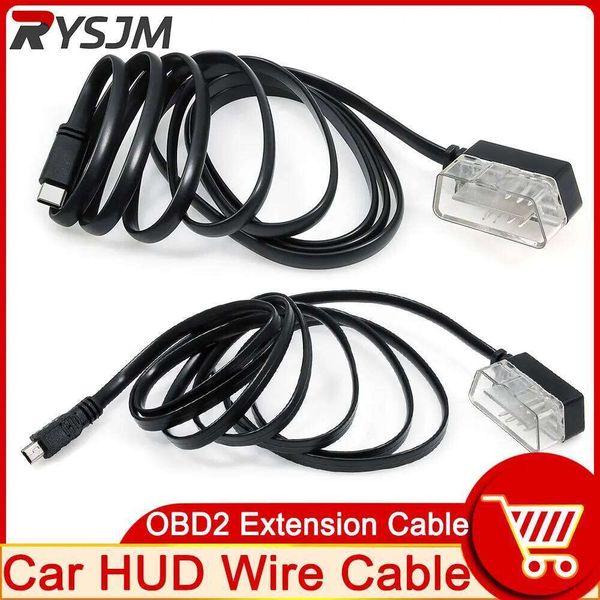 AD 1pc II OBD 2 7 Pin To Mini USB Connecting For Car HUD Up Head up Display Cable Diagnostic Adaptor Wire