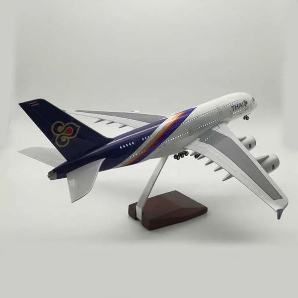 2026 Plane Airplane slot car Model Lights Upgraded Version With Wheels And LED Lights. Emirates A380, Thai Airways Malaysia Airlines Singapore B747 L250930 Car Tra