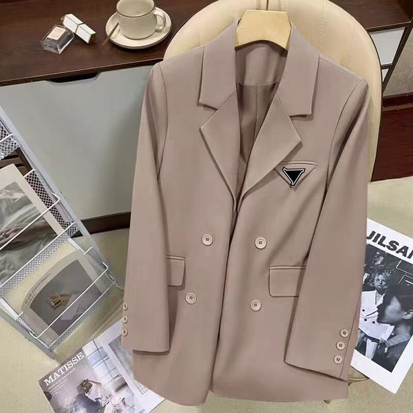Women's Suits Blazers Business Casual Jackets Pure Colour Metal Pattern Lady Coats men's women's suitable clothing Designer Luxury Apparel