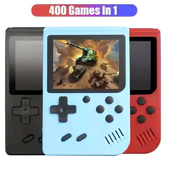 3.0 Inch Retro Game Console with 400 Built-in Games, Portable Handheld Mini Gaming Device, Christmas Gift for Kids & Adults W260511