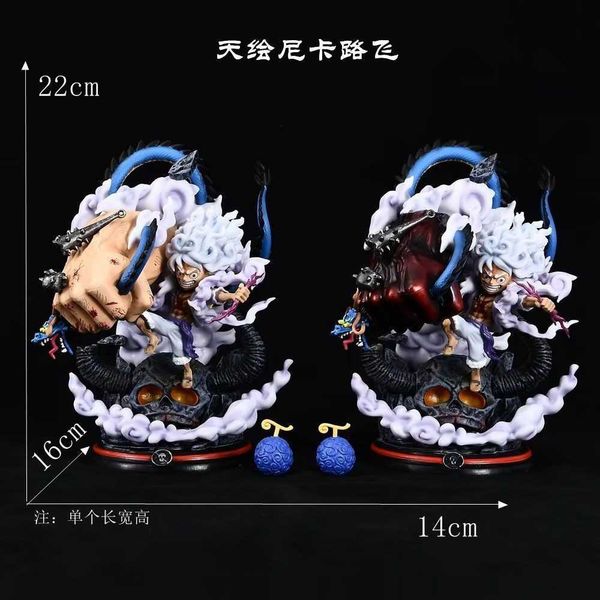 One Piece TH Tianhui Gear 5 Nika Luffy Base Illuminated GK Model Figure Ornament Anime Figure L260509