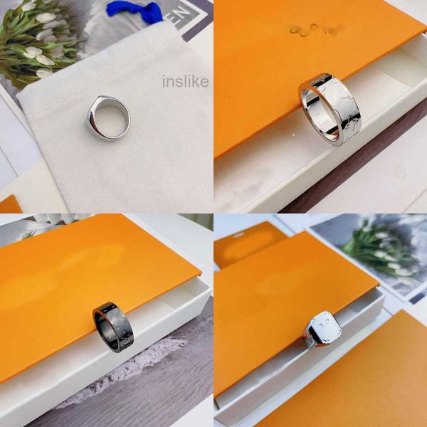 Men's Women's Rings Designer Love Shaped Ring for men Luxury Jewellery Engagement Gift Ringe Silver Gold Rings