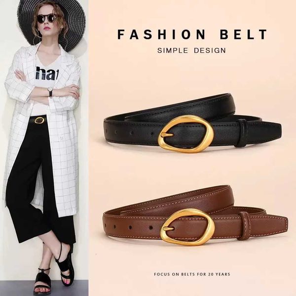 Luxury Pu Leather Belts for Women Fashion Gold Pin Buckle 23cm Wide Waistband for Dresses Jeans Accessories Black Brown Colour