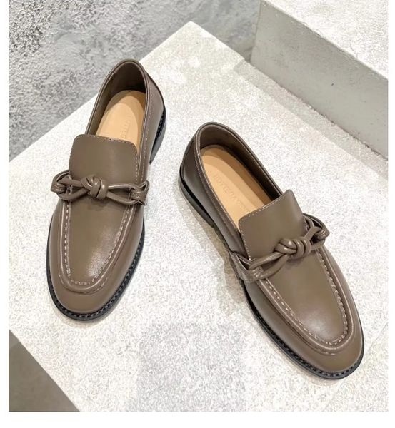 Luxury Calfskin Leather Loafers for Men Women