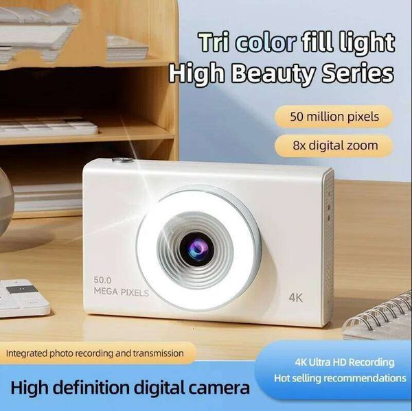 Digital 4K High-definition 50 Million Pixels Autofocus Portable Retro CCD Travel Student Camera 26L0512