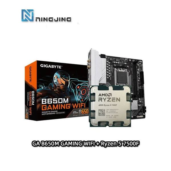 AMD R5 7500F Ryzen 5 7500F CPU GIGABYTE B650M GAMING WIFI mATX AMD B650 Motherboard New Suit Combo Bundle DDR5 Socket AM5