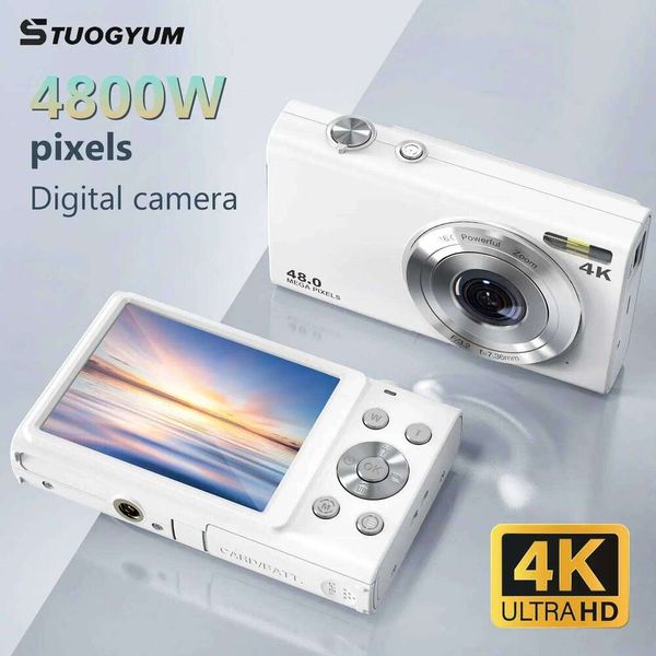 STUOGYUM 4K Digital Autofocus Vlogging Camera HD 48MP with 2.8" Large Screen Entry-Level Kids Campus Mini Retro Cam 26L0512