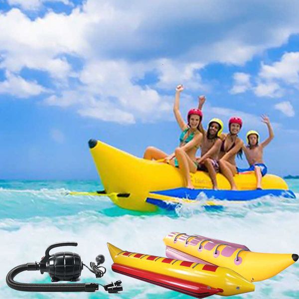 wholesale 6/8 Passenger Ride Sitting Inflatable Banana Boat Towable Banana Boats Tube For Sale
