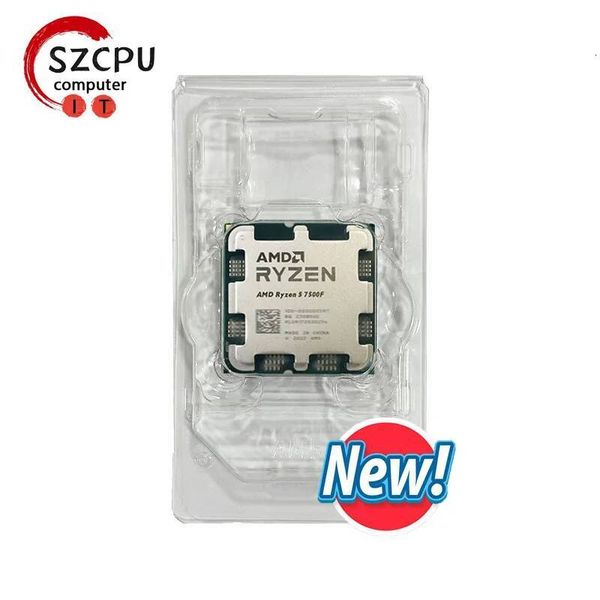 AMD Ryzen 5 7500F R5 7500F New 6C/12T 65W 5NM L332M 100-000000926 Socket AM5 New but without cooler