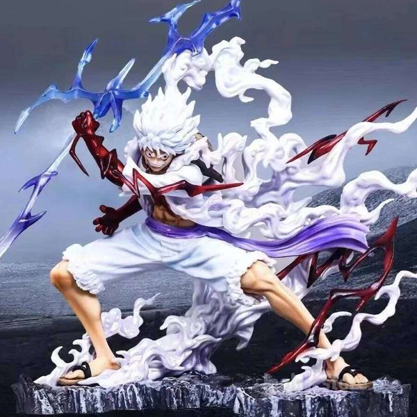 25cm Raiden Five Gear Nica Lightning Luffy Action Figure Statue Doll Collection Decoration Model Toys Gift 26L0513