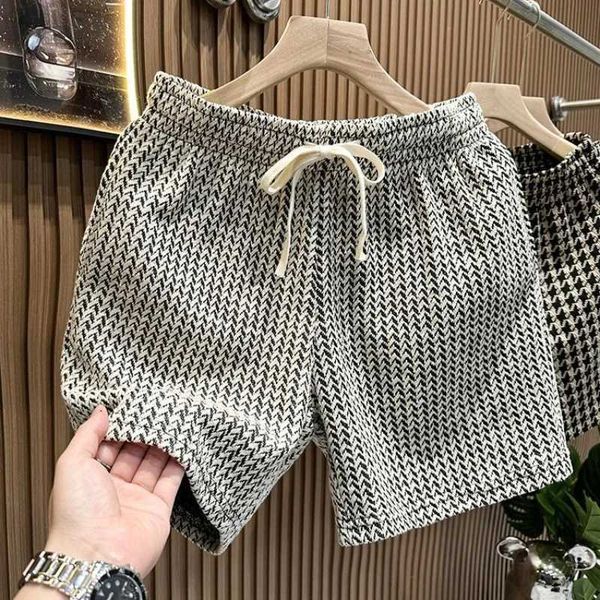 Mens Clothing Print Plaid Shorts Summer Stylish Straight — compare prices at CompareOffers