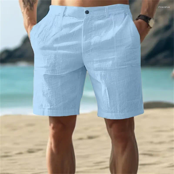 Men's Cotton Linen Summer Shorts