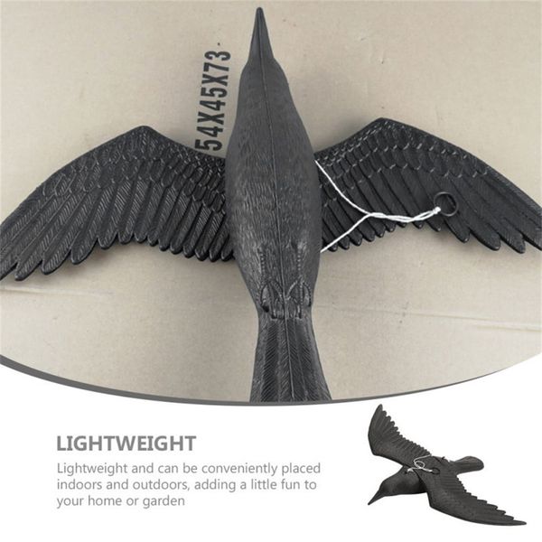 like 3D Plastic Animals Figures istic Crow Ravens Garden Flag Home Bird Figurine Decoys Attracting Crows w260512