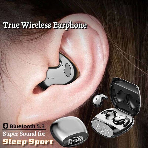 Sleep Invisible Earphones Ipx5 Waterproof Noise Reduction Wireless Bluetooth With Microphone For Iphone Huawei Samsung New 2025 W260514