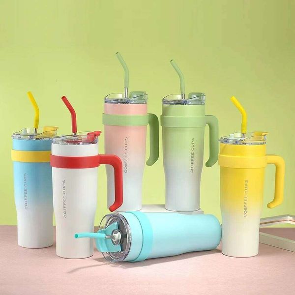 Fashionable 40oz handle 304 stainless steel large capacity insulated cup 26L0514