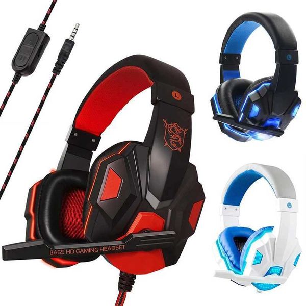 Gaming Headphones 35mm Wired PC Bass Stereo Gamer Headset Phone Laptop Earphone Helmet With Microphone For 4 Xbox One Switch Z260514
