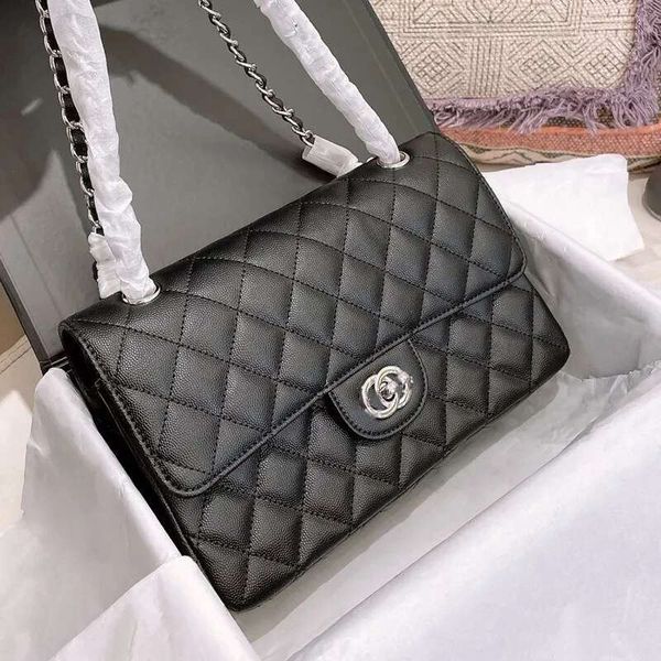 Fashion designer bag cc handbags tote Chanseel women's CF leather classic caviar Flip bags purses Luxury Design sheepskin quilted chain shoulder and crossbody bag