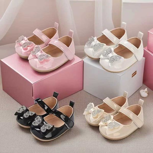 Spring and Autumn Fashion Baby Shoes 0-1 Year Old Girl Cute Bow Princess Shoes Soft Rubber Bottom Lightweight Walking ShoesL260513JV29WP4X