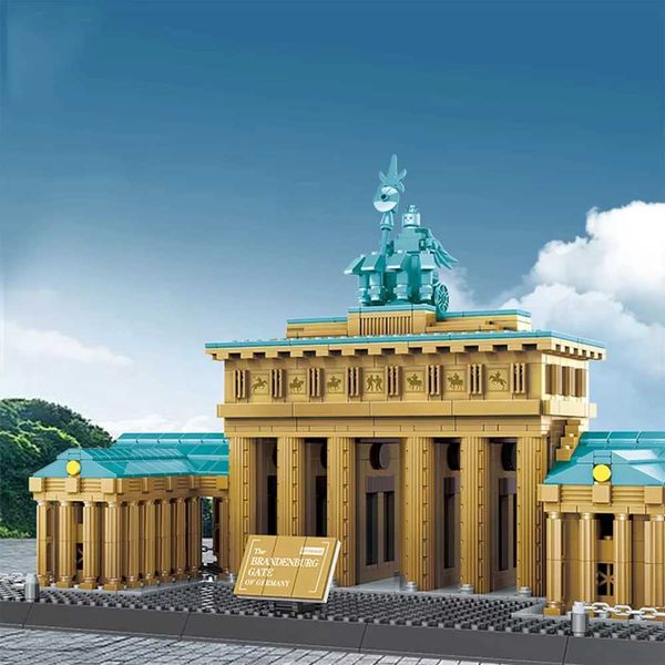 World Famous Historical Architecture Creative Building Blocks Brandenburg Gate Berlin Germany Model Sets Brick Toys Collection Z260515