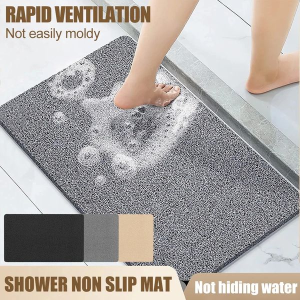 5080cm Non-slip bath mat Super Comfy Shower Mat Anti Slip Bath Mats Drainable Easy To Clean Washable Bathroom Mat Non-slip 260513
