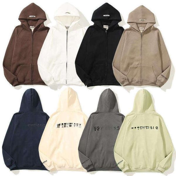 Essentials Women Designer Clothes Essential Hoodie Clean Fit Luxury Streetwear Loose Trendy Jacket Flocked Version Kids Designer Clothes