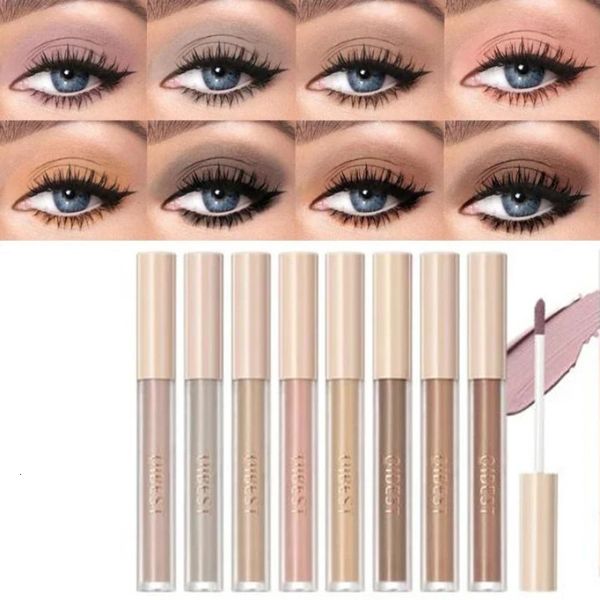 8 Colors Matte Nude Eye Bronzer Liquid Eyeshadow Waterproof Eye Shdaow Natural Cheek Contour Woman Makeup Cosmetic 260515