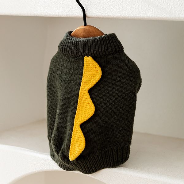 Adorable Dinosaur Themed Sweaters For Pets: Warm Outerwear Jacket For Kittens A…