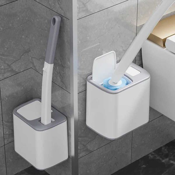 Disposable Toilet Brush Replaceable Wall-mounted Long Handle Toilet Brush Cleaning Tools WC Bathroom Accessories L260516