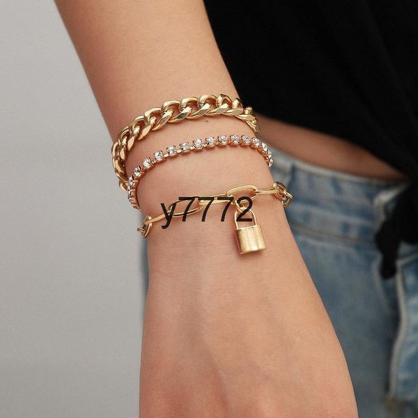 Cuban Curb Chain Bracelets Set 3pc