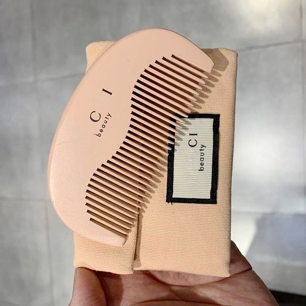 Elegant Ladies Mini Pink Wooden Comb Disposable Hair Grooming Comb Easy Carry Travel Household Daily Women Makeup Hair Care Practical Tool