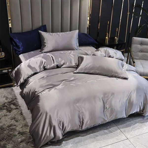 Luxury Faux Silk Satin Quilt Set 3Pcs Cozy — compare prices at CompareOffers