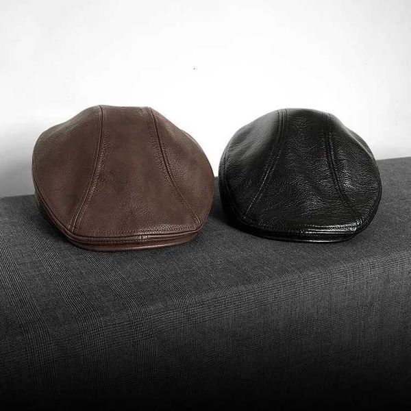 Large Size Leather Duck Tongue Cap with Handsome — compare prices at CompareOffers