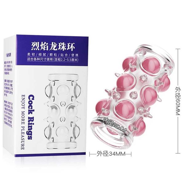 Cock Ring Penis Sleeve Penis Enlargement Granule Clitoris — compare prices at CompareOffers