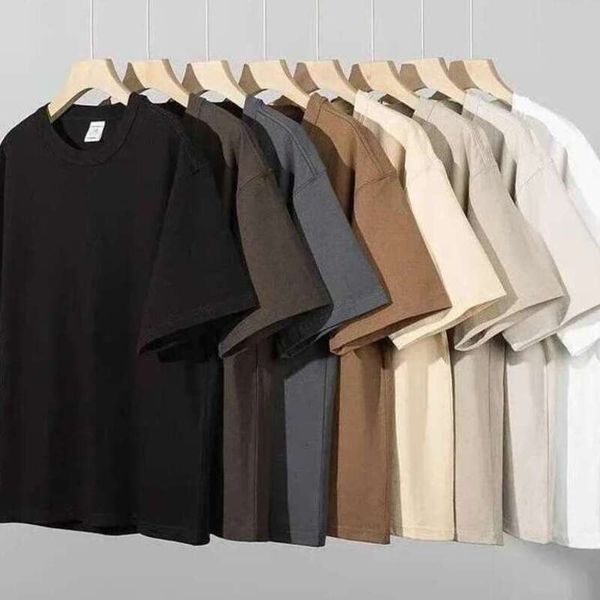 Black Tees Men's Cotton T-shirts Designer T Shirts High-quality Solid Colour Summer Tees Unisex Blank Shirts For Men's Clothing Outdoor Recreation