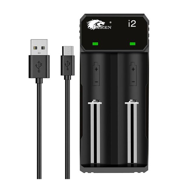 Universal IMREN 18650/18500/16340 Batteries Rapid Recharger: Features Quick Charge via USB Type C Port (USA Stock)