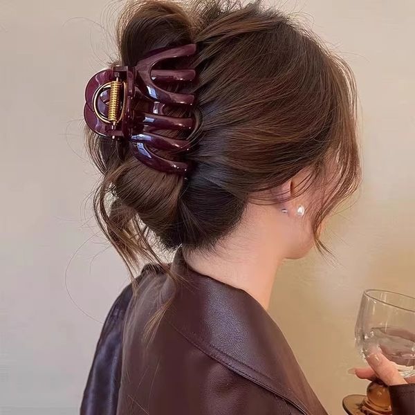 n Top Grade Pumpkin Hair Claw Clip For Women Sweet Ornament Back Long Hold Headband Hairpin Accessories y260518
